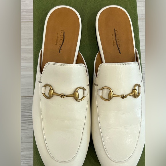 GUCCI Princetown Loafers in Cream Leather EU:37 - Picture 4 of 11